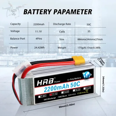 Batterie LiPo 2S à 6S pour voiture RC – image 3