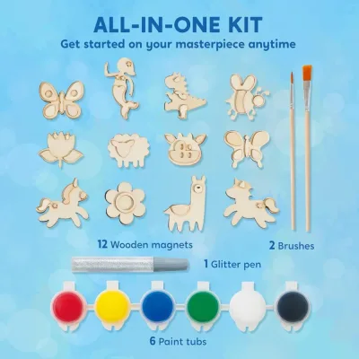 Kit de peinture en bois, 12 aimants – image 2