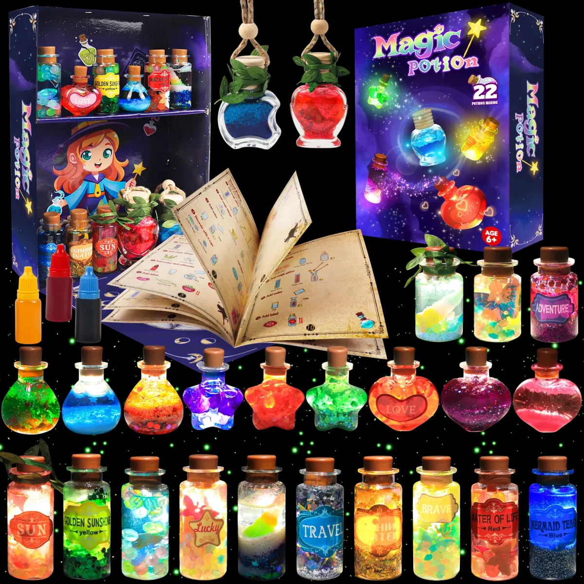 Kit de potions magiques 22 pièces