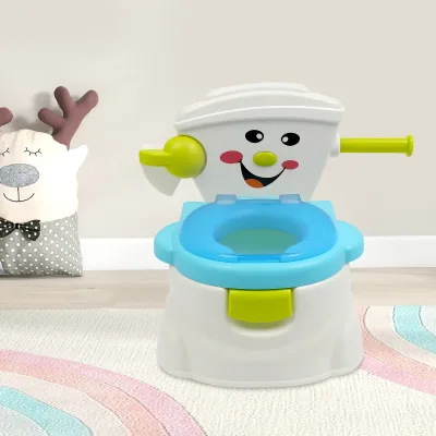 Pot bébé portable bleu et rose