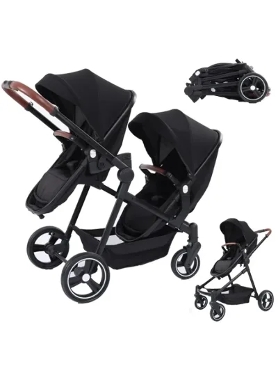 Poussette double pliable pour jumeaux – image 2