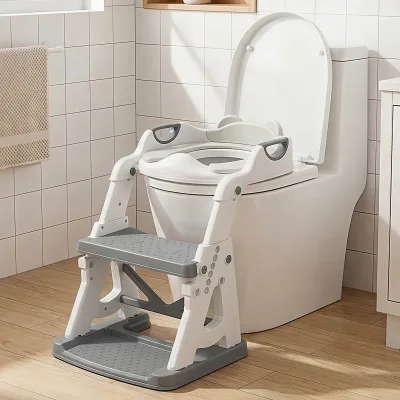 Réducteur de toilette avec marchepied – image 3