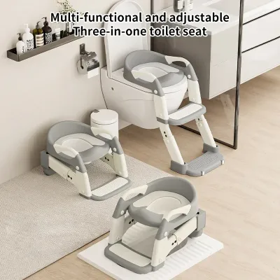 Réducteur de toilettes avec échelle pliable