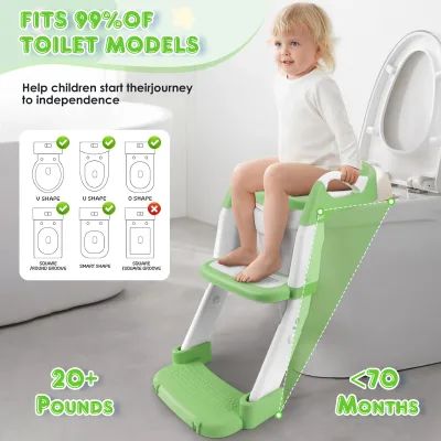 Réducteur de toilettes enfant avec marches – image 2
