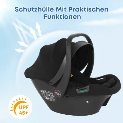 Siège auto bébé de 0 à 12 mois, en coton – image 2