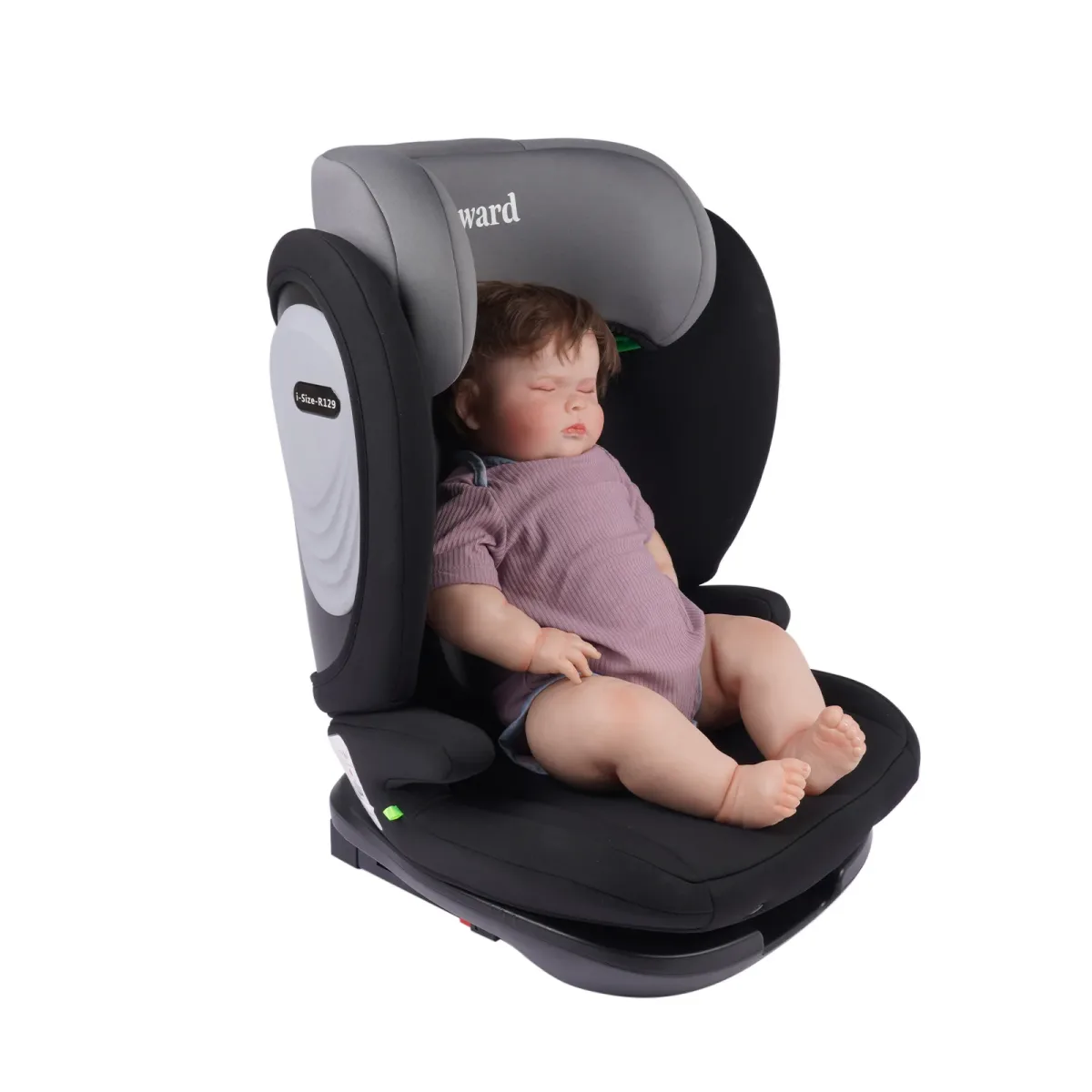 Siège auto enfant gris et noir Isofix