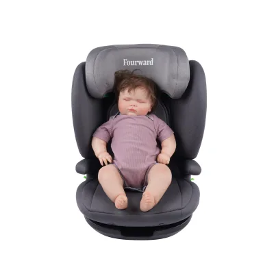 Siège auto enfant gris et noir Isofix – image 3