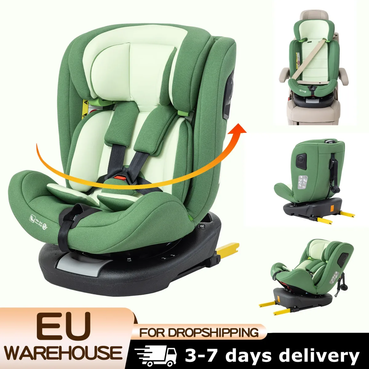 Siège auto enfant pivotant 360° Isofix