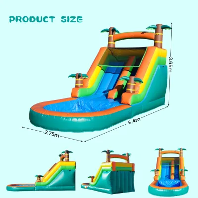 Toboggan aquatique gonflable en PVC – image 3