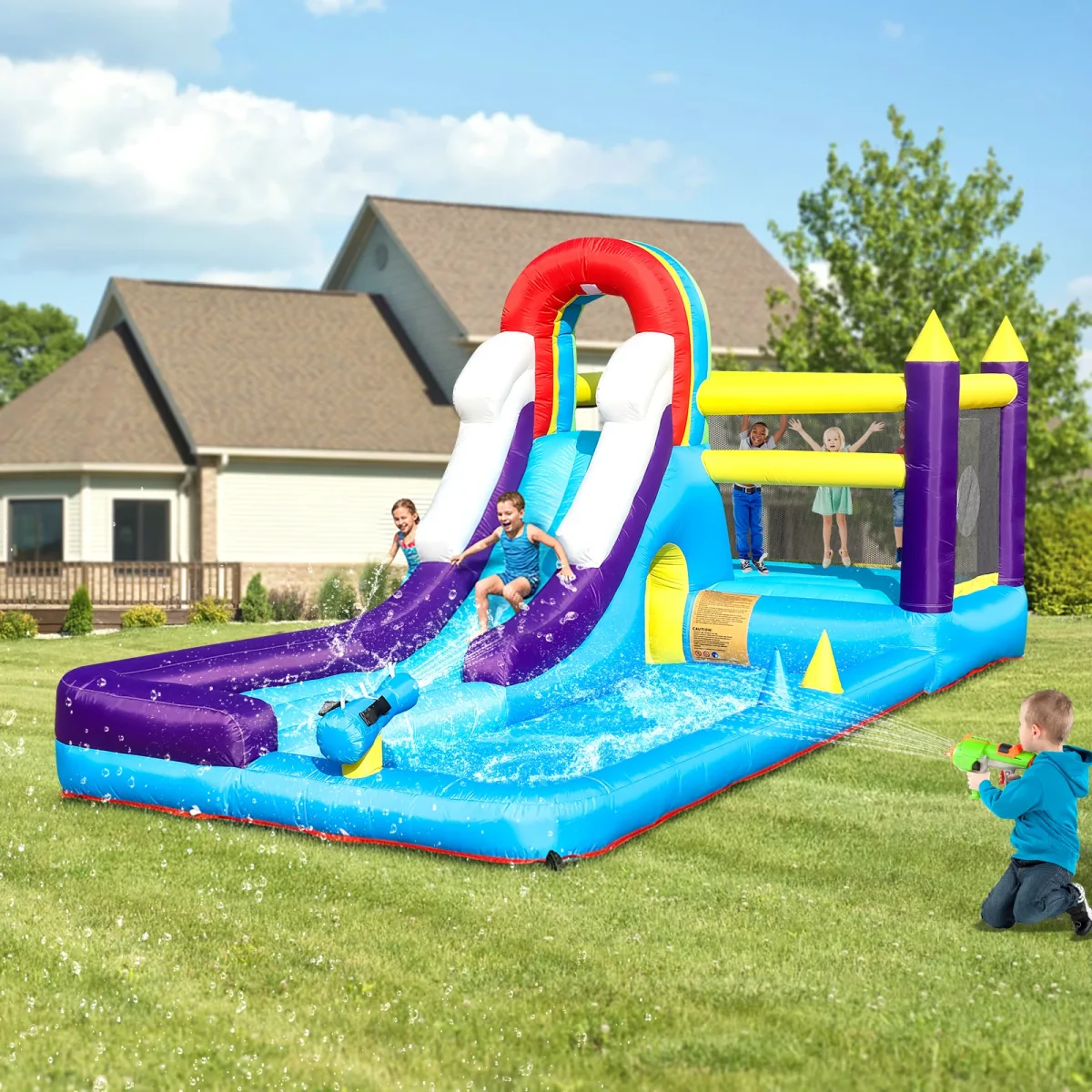Toboggan aquatique gonflable Oxford