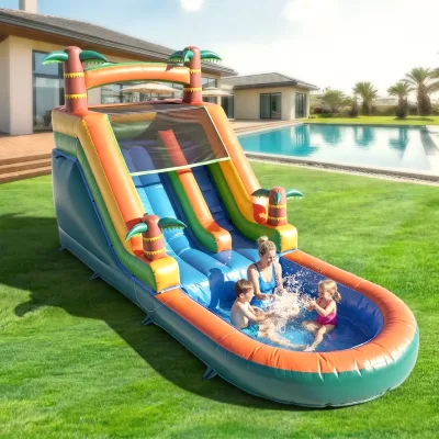 Toboggan gonflable aquatique en PVC – image 3